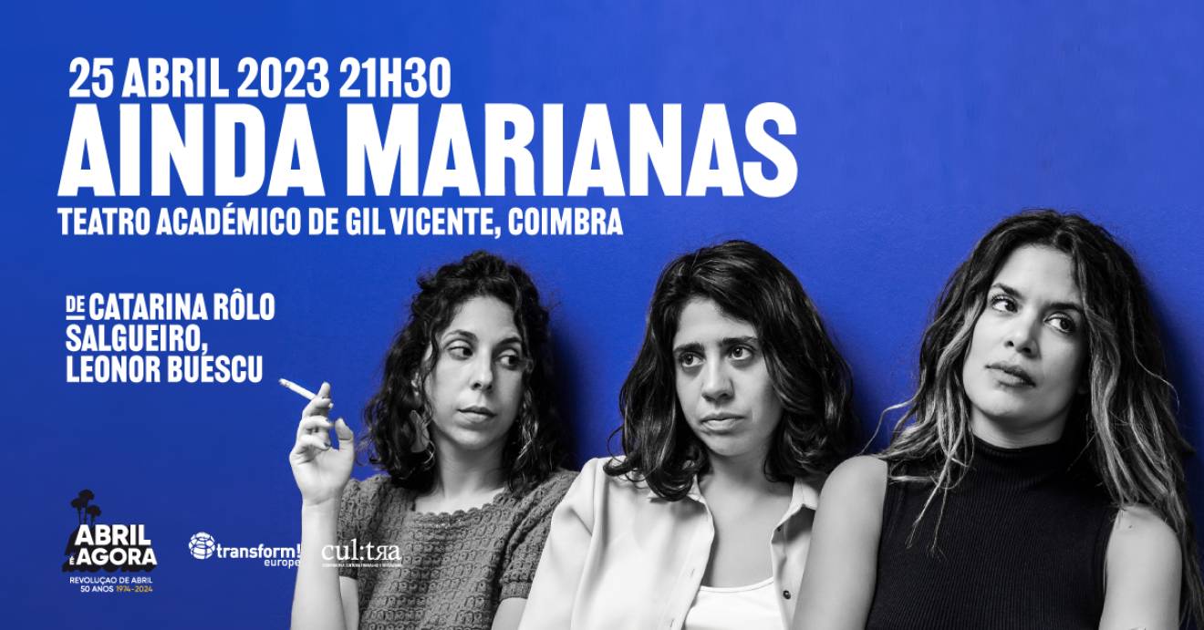 Exibição da peça "Ainda Marianas", de Catarina Rôlo Salgueiro e Leonor Buescu