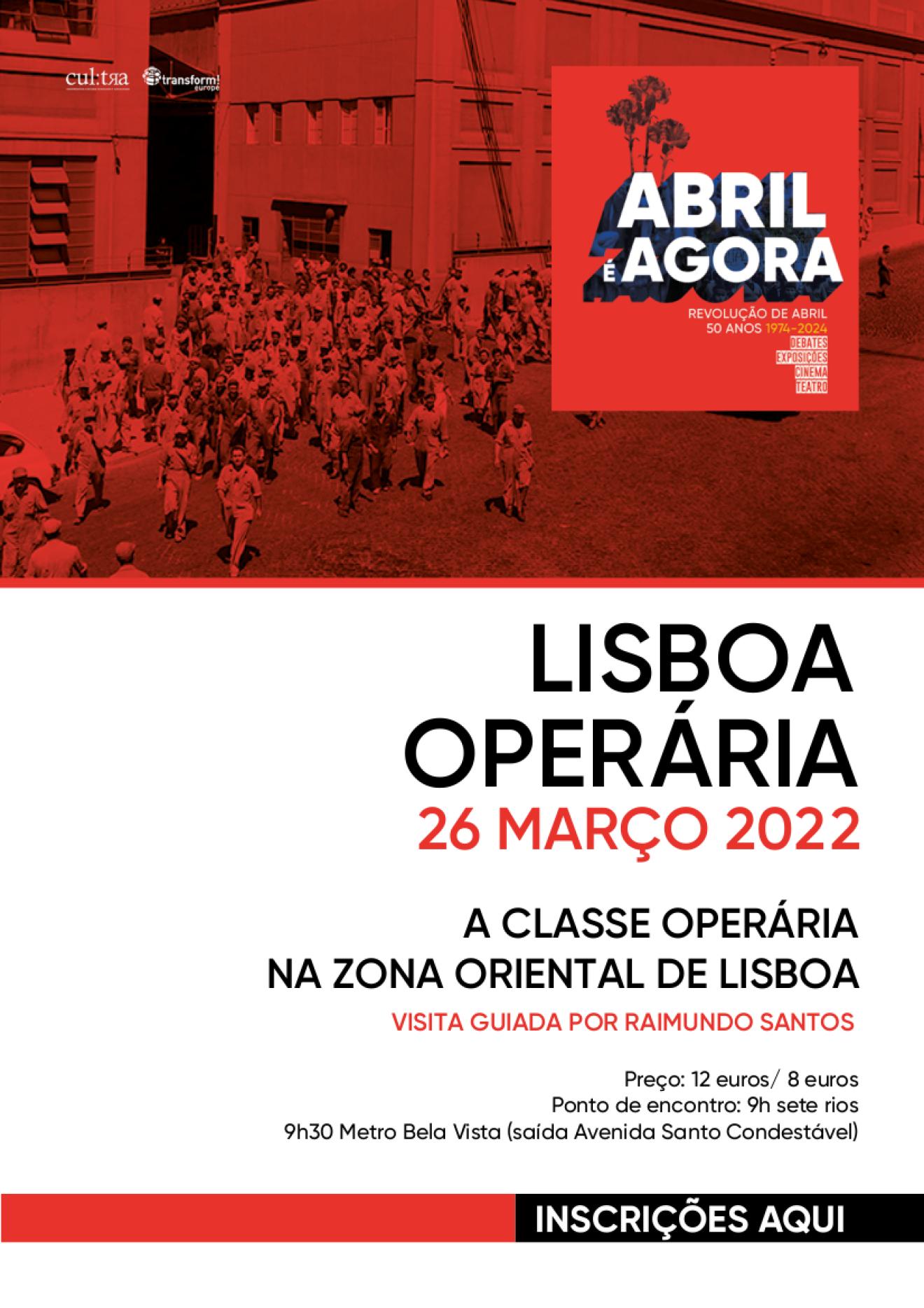 Abril é Agora promove visita guiada à “Lisboa Operária”