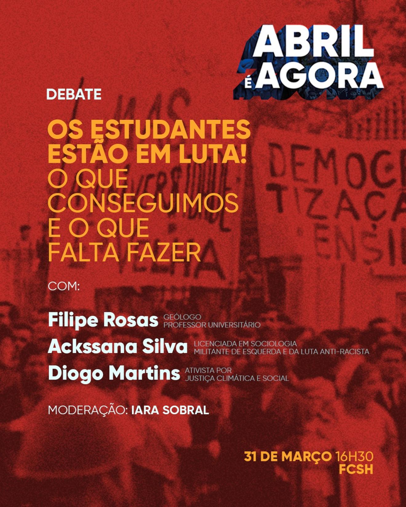 Debate: Os Estudantes estão em luta! - o que conseguimos e o que falta fazer