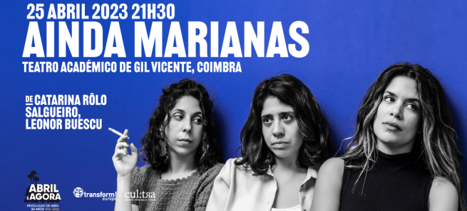 Exibição da peça "Ainda Marianas", de Catarina Rôlo Salgueiro e Leonor Buescu